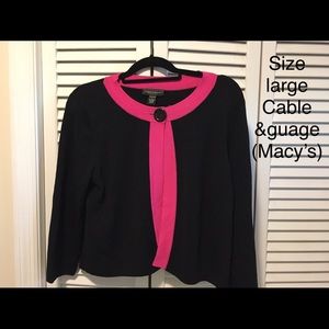 Cable & Guage cardigan size large